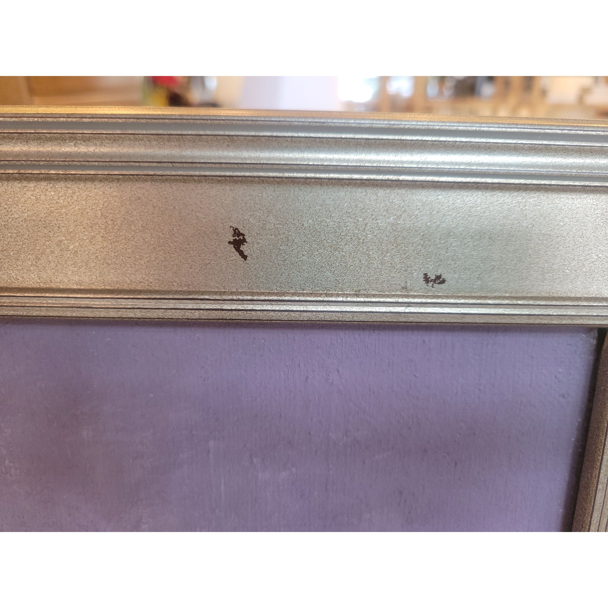 Mannequin w/ Ivy Crown Painting in Silver Frame