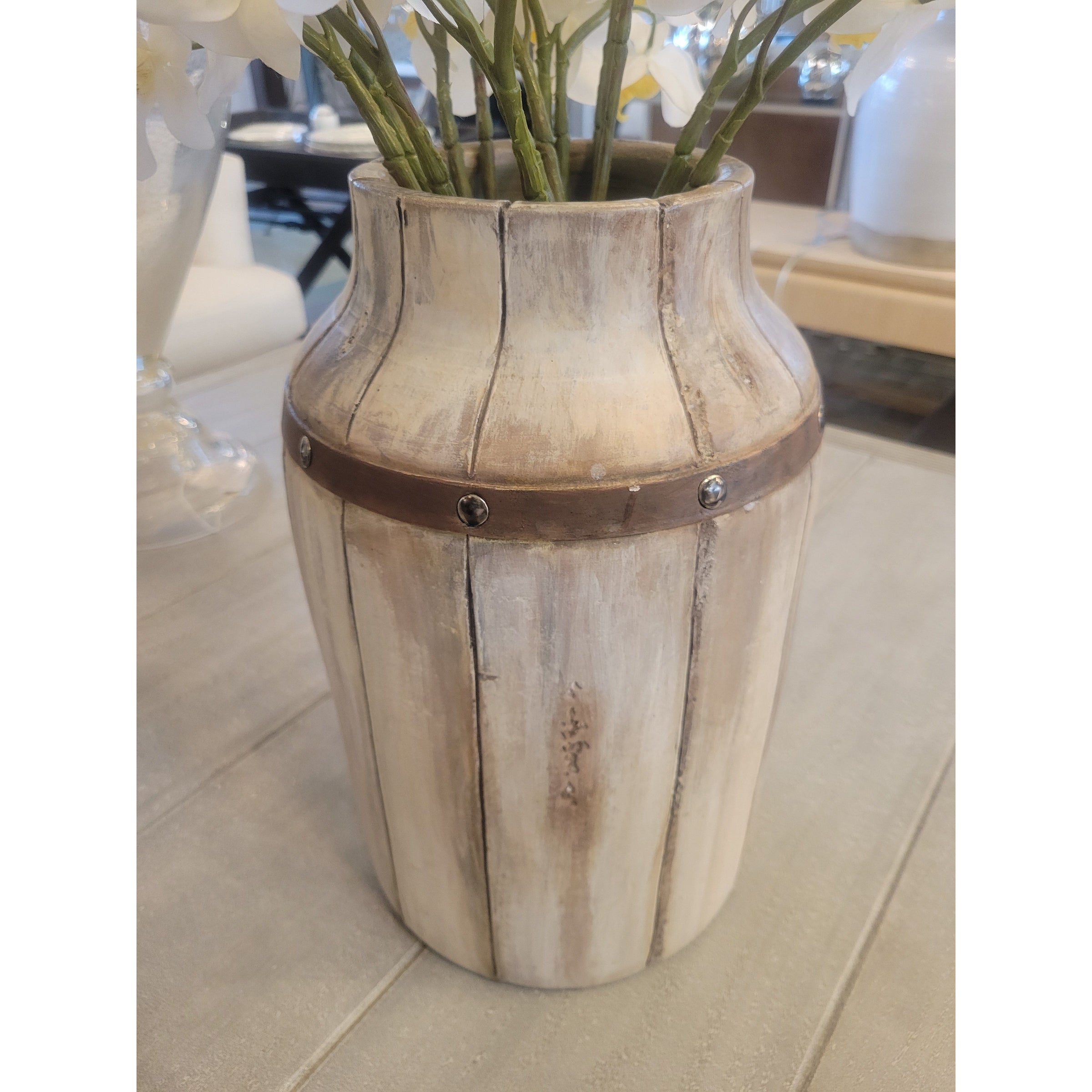 Decorative Barrel Vase