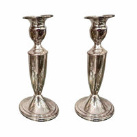 Pair of Weighted Sterling Silver Candlesticks