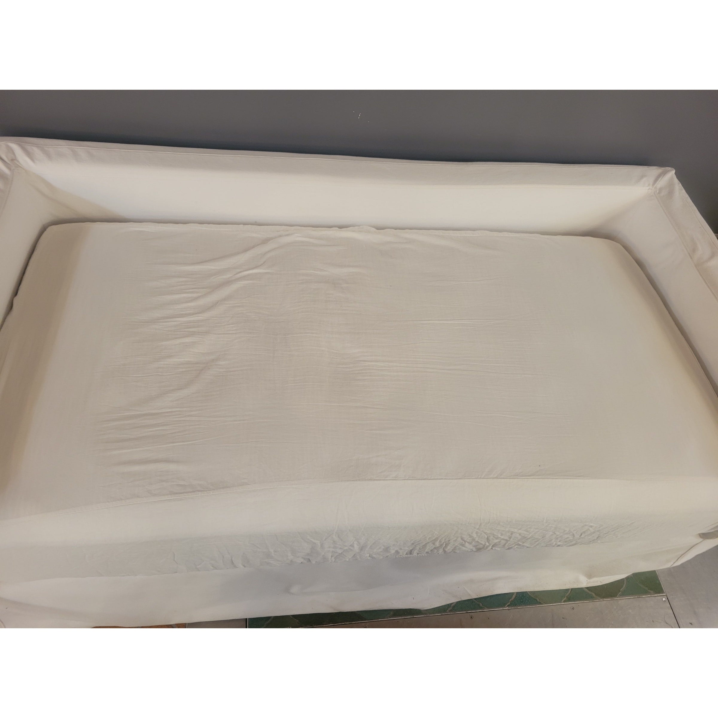 White Linen Slipcover Daybed