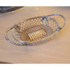 Set of 3 Silver Wire Oval Baskets