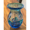 Vintage Murano Art Glass Vase w/ Fish Signed, 9"Hx6"D