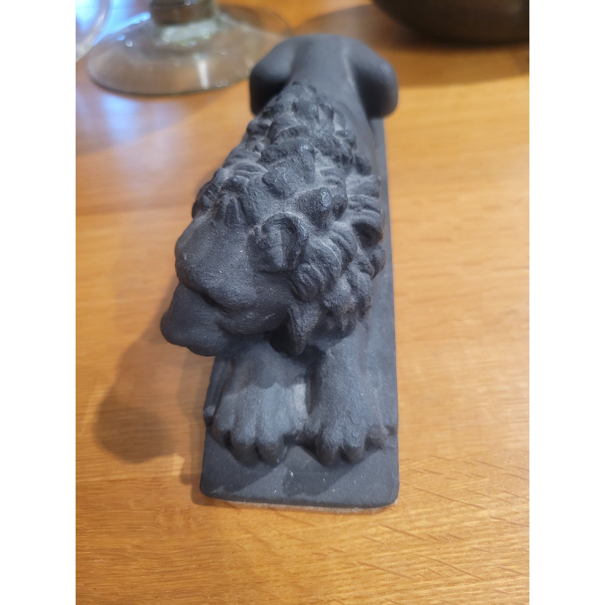Black Lion Statue