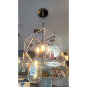 Acrylic Cube 4-Light Chandelier