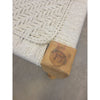 White Woven Rope Bench by Calypso Home - AS IS