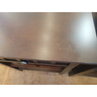 PAIR of Dark Wood 1-Drawer Nightstands - AS IS