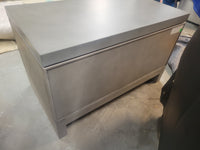 Meade Open 1-Drawer Gray Oak Nightstand w/ Concrete Top by RH