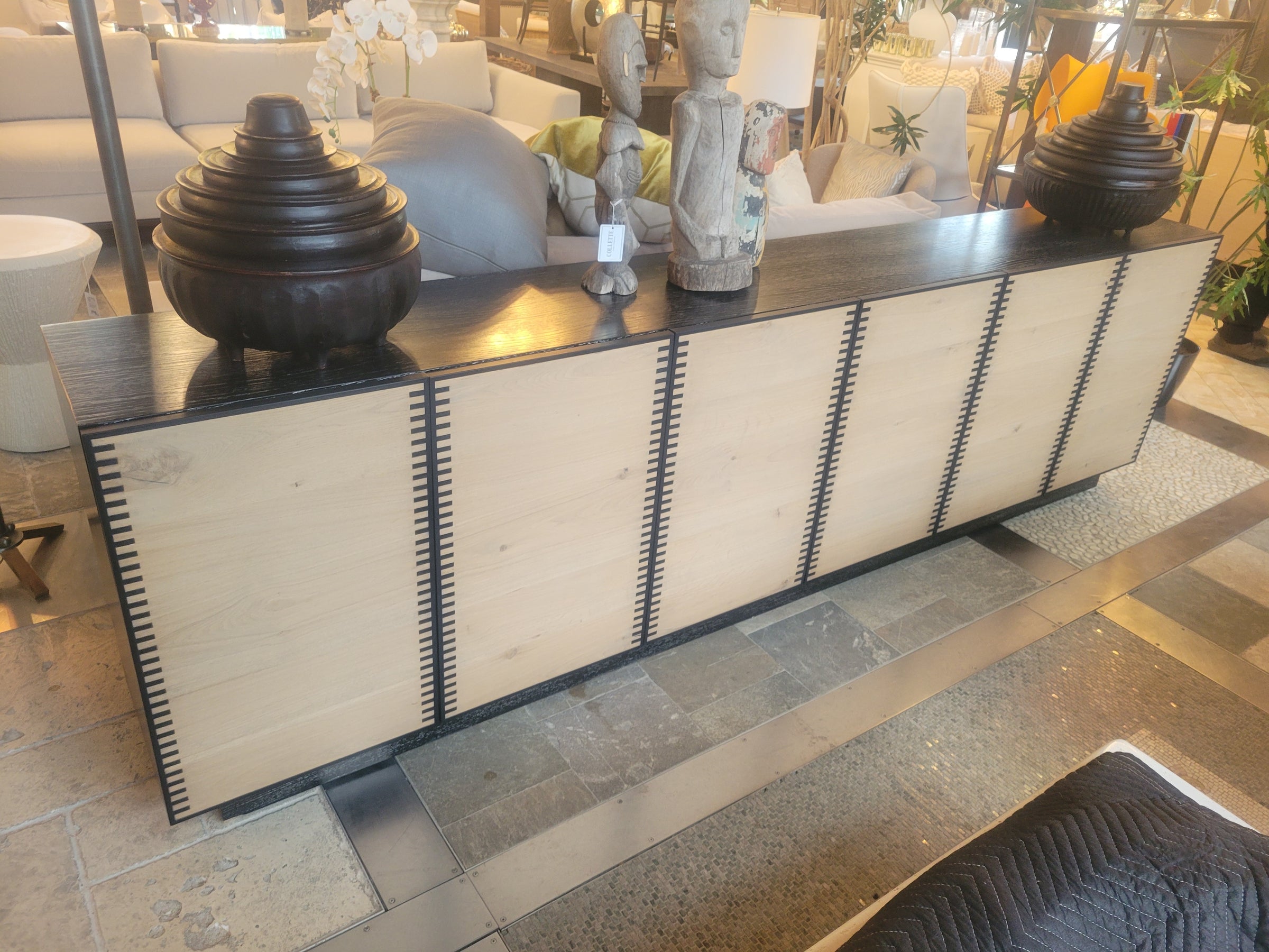 Large Wayland Oak 6-Door Credenza by Century