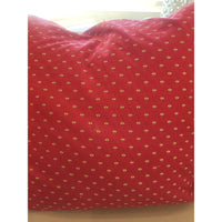 PAIR of Custom Honeybees on Red Square Pillows