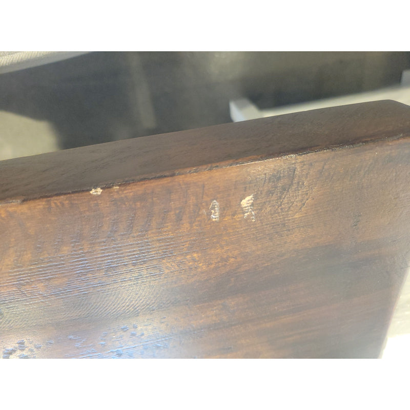 7-ft Dark Wood Extension Dining Table w/ 1 Leaf by RH