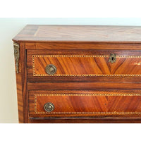 Antique French Directoire Style 5-Drawer Walnut Dresser - AS IS