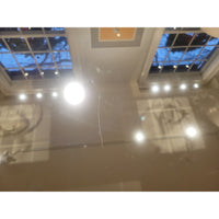 Mirrored Glass Silverleaf Finish Rectangular Coffee Table (As Is)