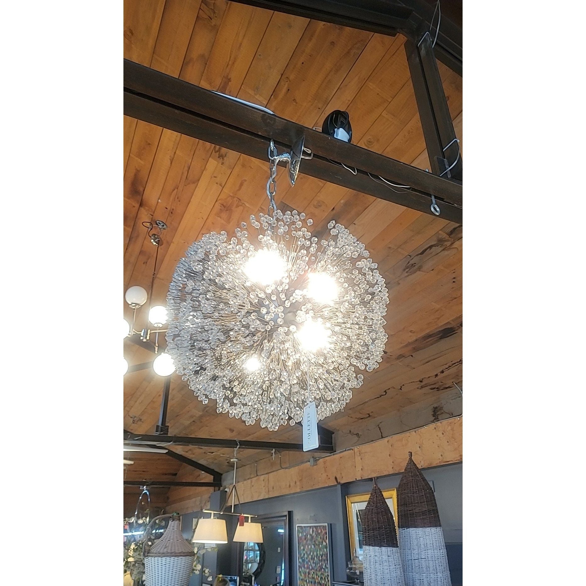 'Arora' Crystal Pendant Light by RH