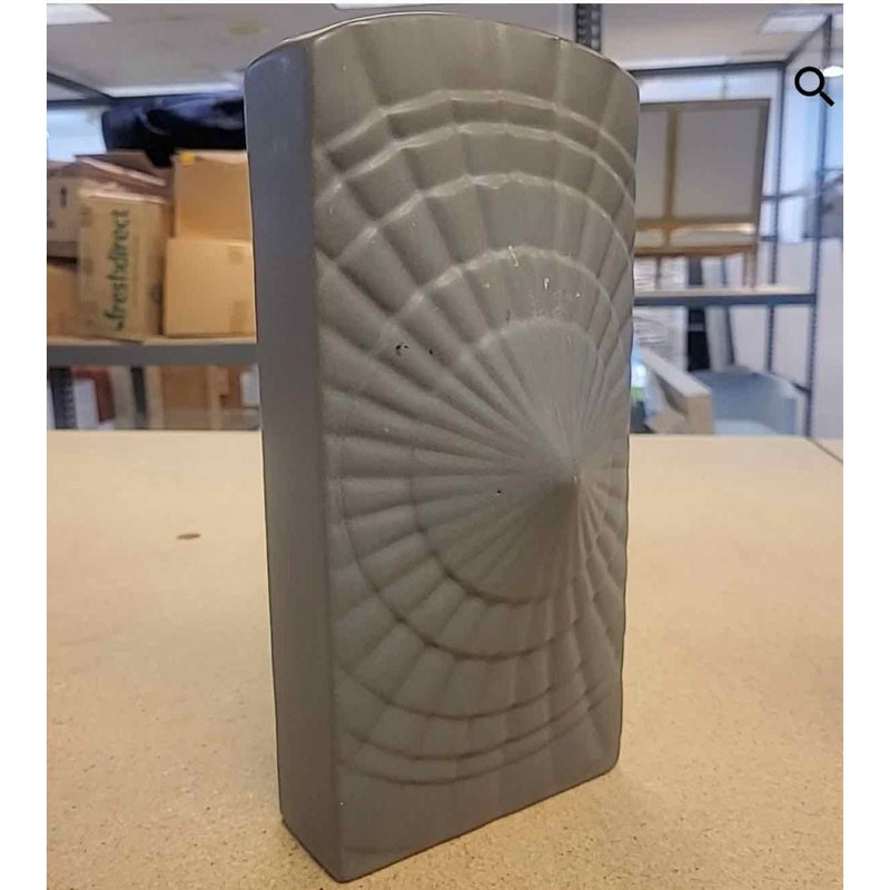 Matte Gray 3D Effect Ceramic Vase