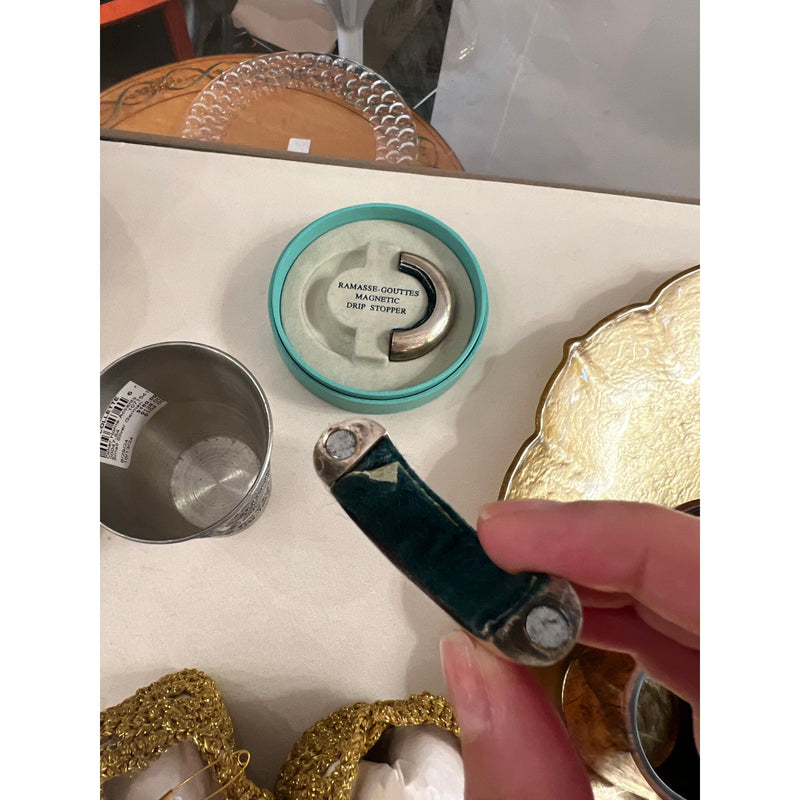 Ercuis Silver Magnetic Drip Stopper - AS IS - colletteconsignment.com