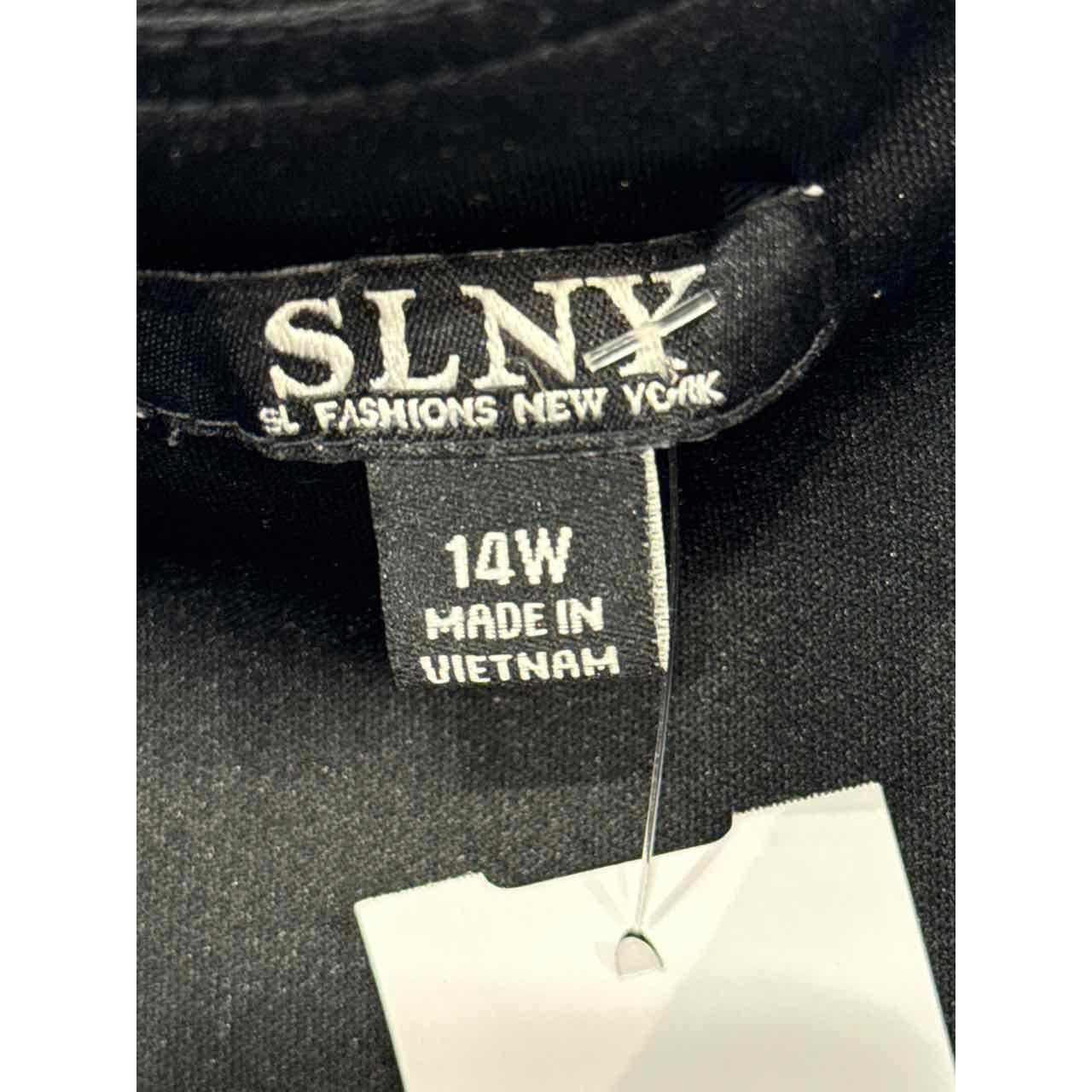 SLNY Size 14W Black Dress
