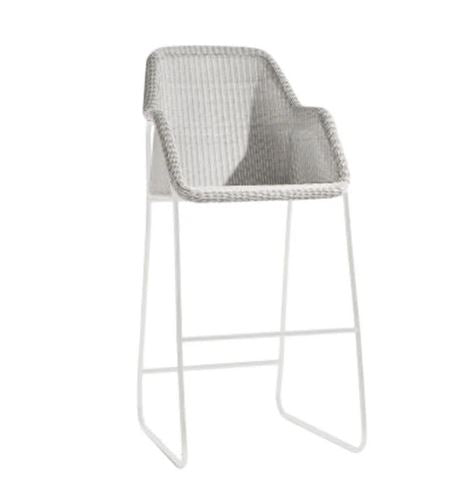 Mood Wicker Barstool in Off-White