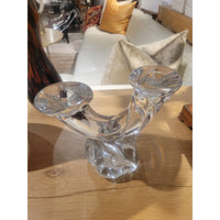 DAUM France Crystal 2-Arm Candle Holder