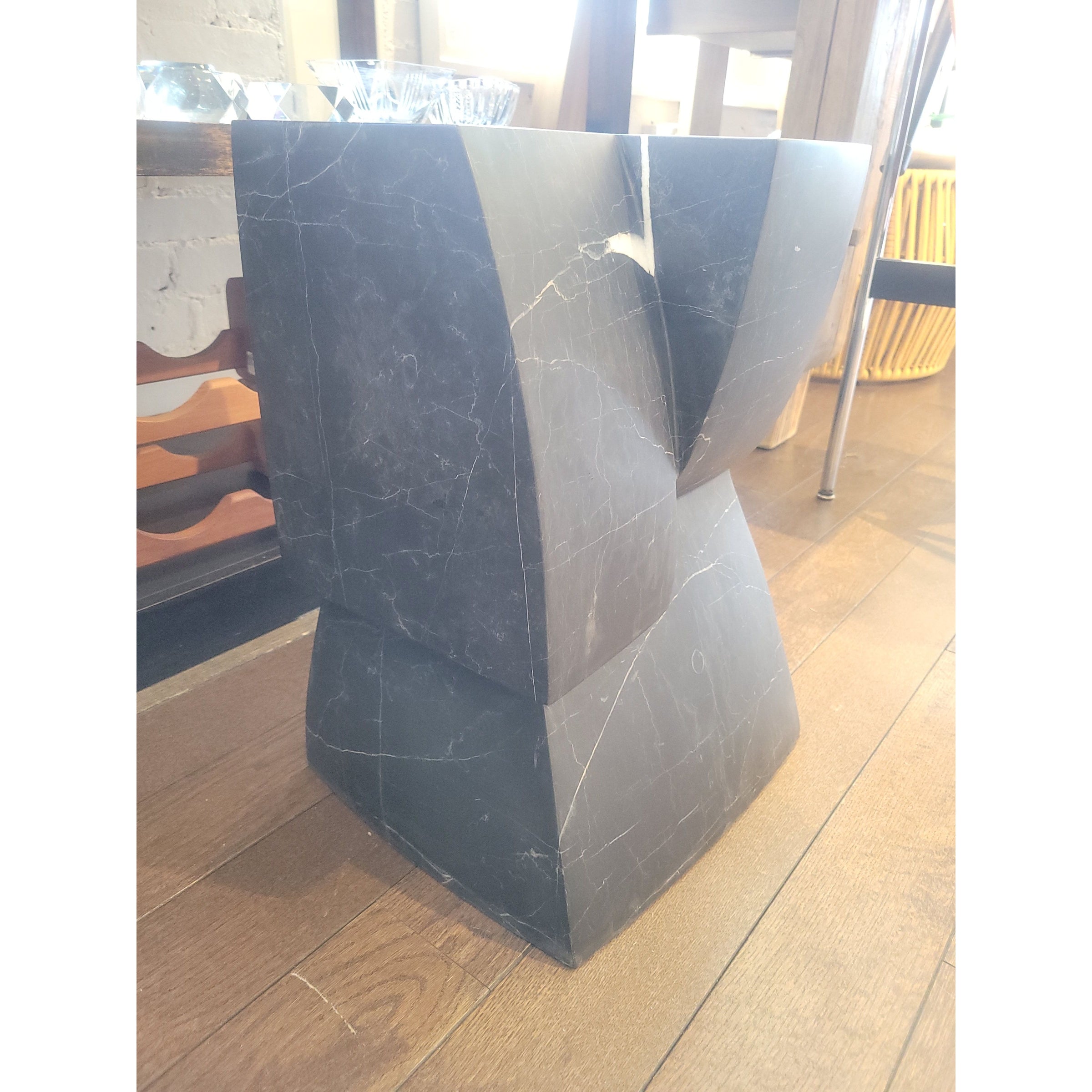 Cubist Side Table by Thomas Pheasant for Baker / McGuire - colletteconsignment.com