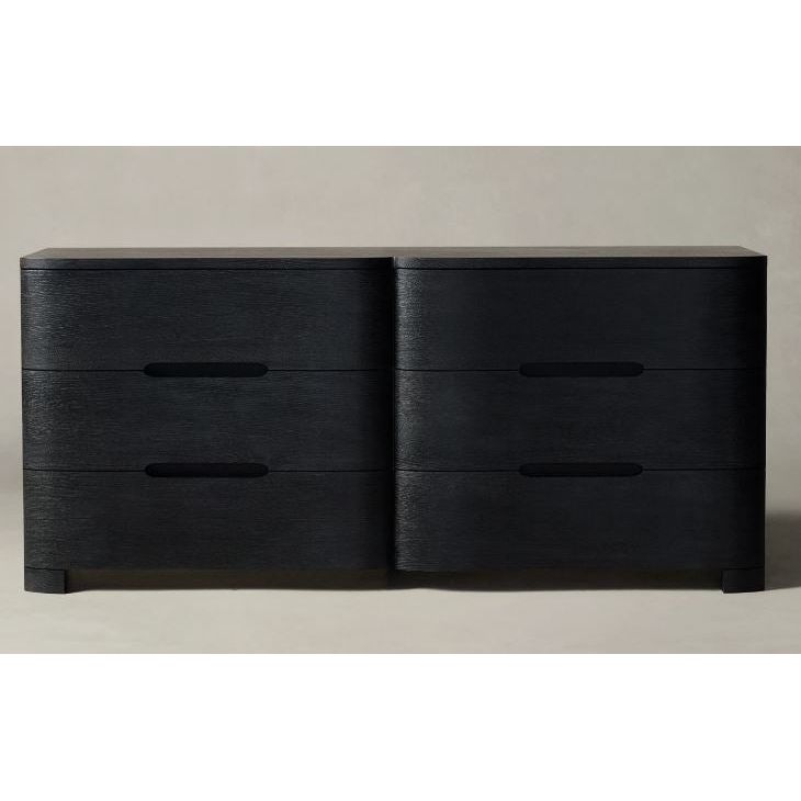 Rivington 6-Drawer Dresser in Black Cerused Oak