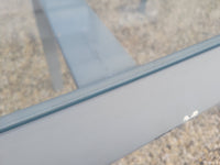 Powder Coat Aluminum Pasadena Dining Table w/ Glass Top by Brown Jordan (AS IS)
