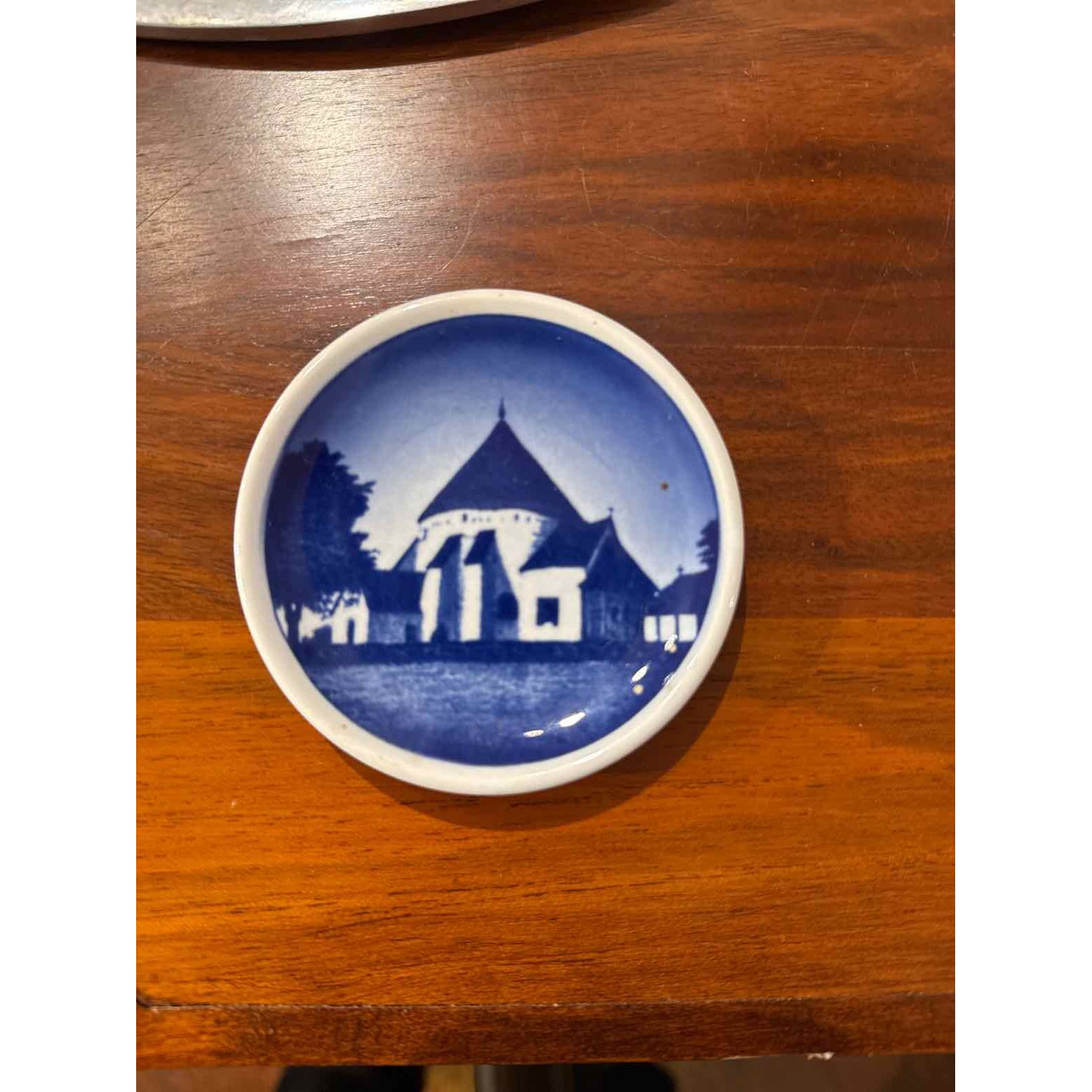 Mini Antique Dutch, Royal Copenhagen Fajance Dish, 3.25"D