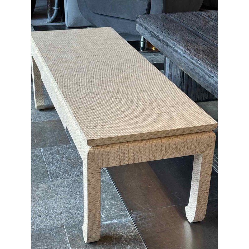 Villa & House Bethany Coffee Table in Natural Twill 50"Wx18"Dx18"H