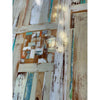 Custom Multicolor Reclaimed Wood with/ Epoxy Gloss Finish Dining Table