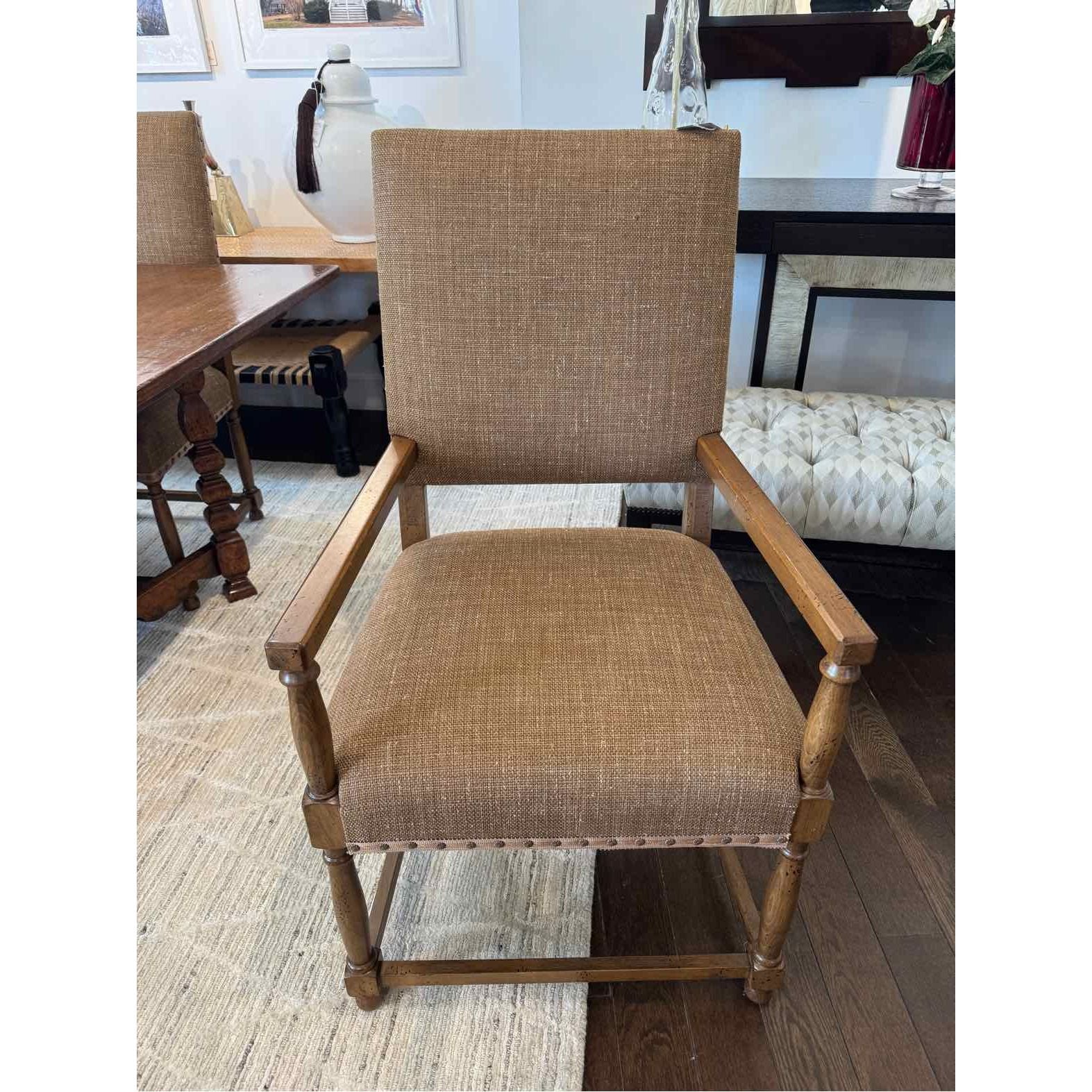 Set of 8 Model #2881 Rembrandt Dining Chairs by Artistic Frame in Pierre Frey Fa