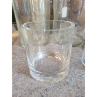 Medium Wide-Rim Glass Candle Holder