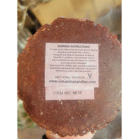 Carved Floral Pillar Candle