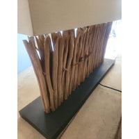 Eucalyptus Branch Console Table Lamp - colletteconsignment.com