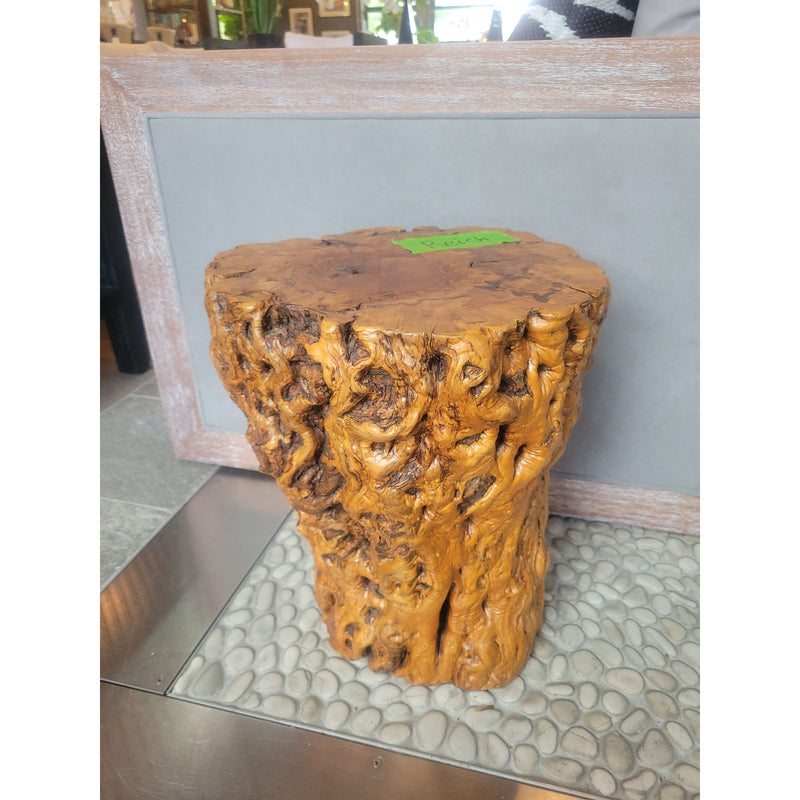 Hardwood Stump Side Table