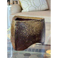 Ikebana Green Triangle Sculptural Vase
