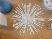 PAIR of White Resin Urchins