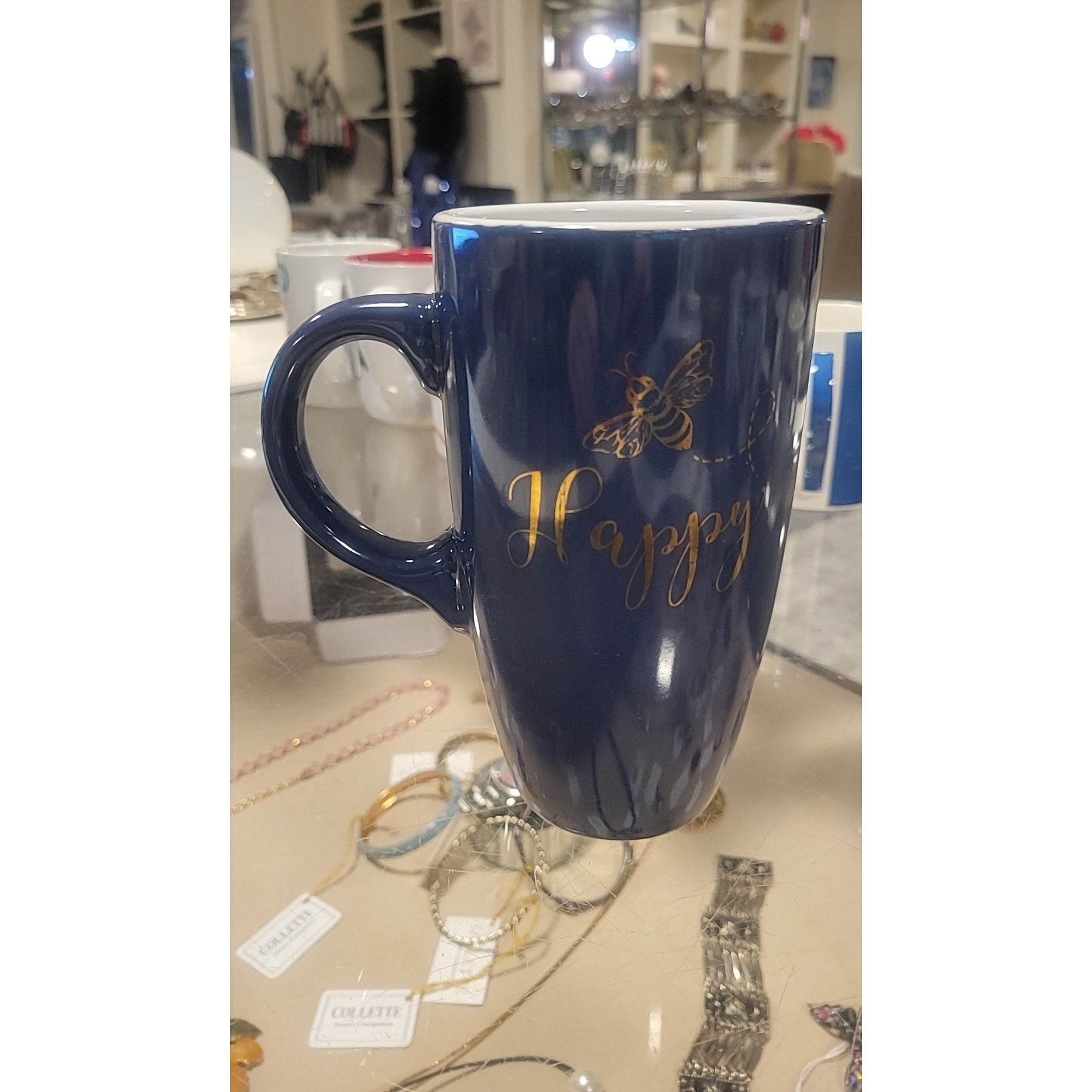 Ceramic "Bee Happy" Mug