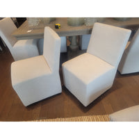 SET of 10 Ellison Fabric Dining Chairs on Casters by RH