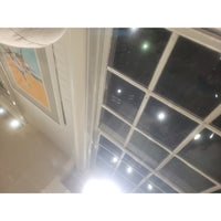 PAIR of Mirrored Glass Silverleaf Finish Side Tables