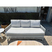 Malibu 2.5-Seater Wicker Sofa in White