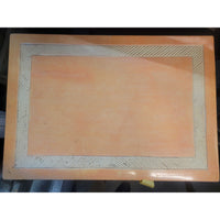 Vintage Pink Nightstand w/ Everglades Crane Design - colletteconsignment.com