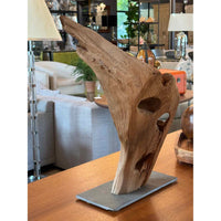 Driftwood Sculpture on Stone Base (#134)