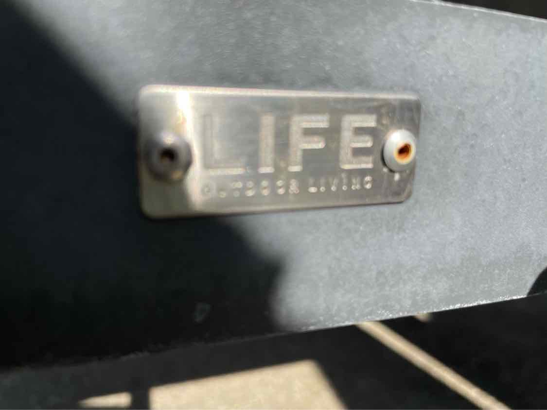 PAIR of Gray Mesh & Metal Outdoor Loungers by Life Outdoor Living (AS IS)