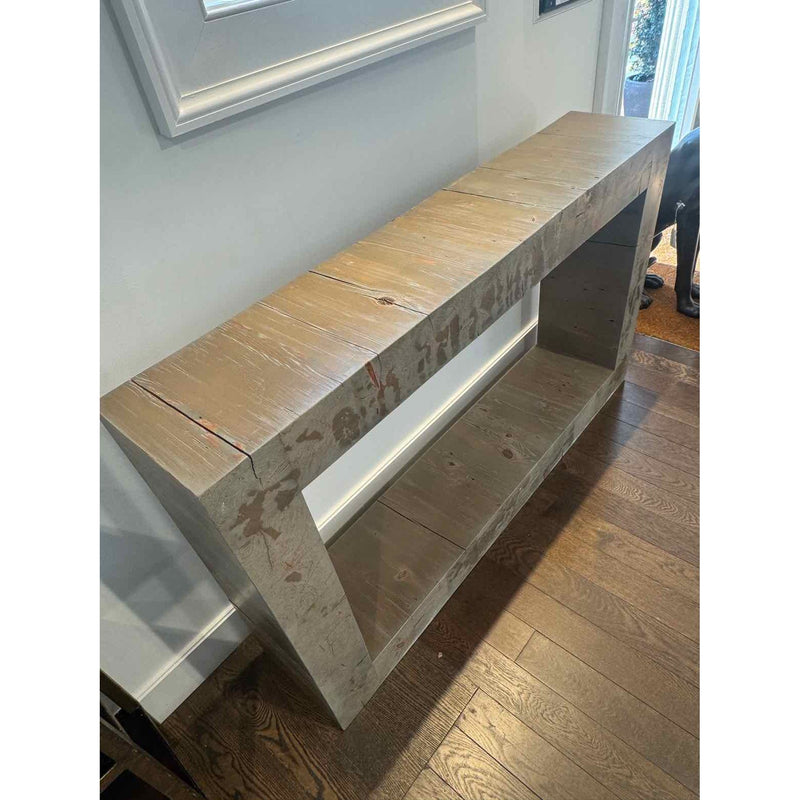 Custom Distressed Oak Console