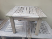Colchester Teak Square Side Table by Barlow Tyrie