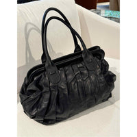 Women's Valentino Black Leather Satchel