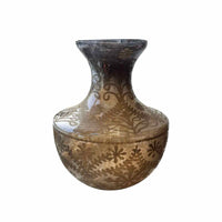 Vintage Etched Mercury Glass Vase