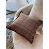 Plaid Tartan Wool & Leather Trim Pillow w/ Goose Feather Insert by Ralph Lauren