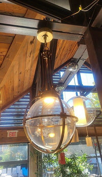 Brass Gracie Captured Globe Pendant by Chapman & Myers