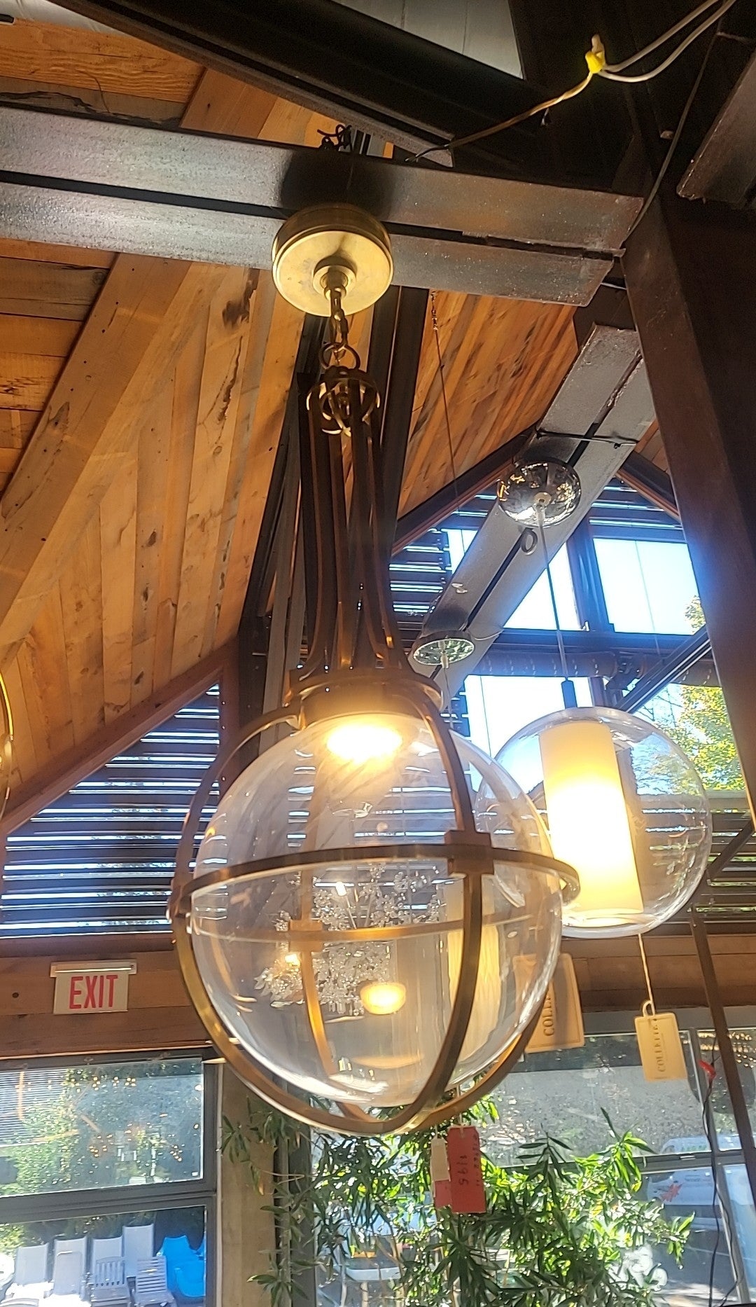 Brass Gracie Captured Globe Pendant by Chapman & Myers