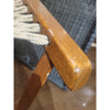 Vintage Swedish Oak & Rope Hammock Lounge Chair